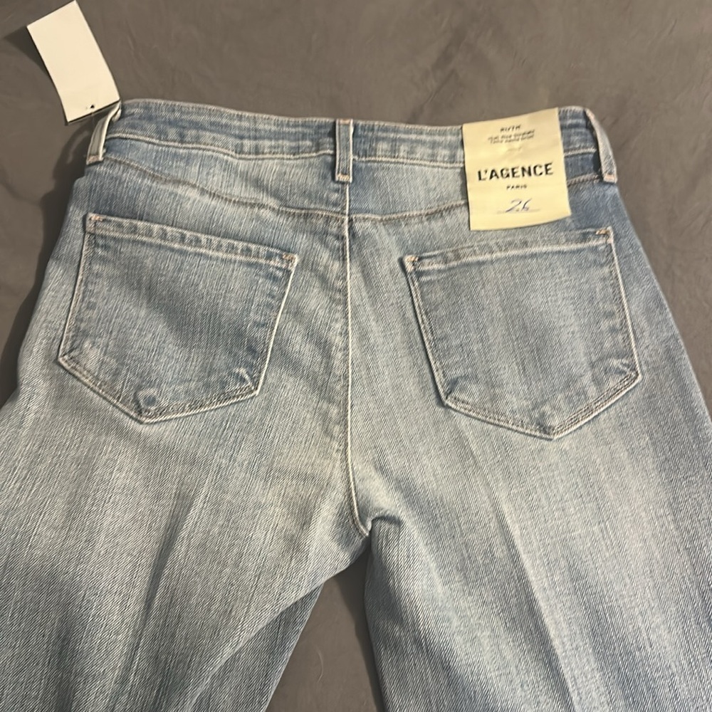 L’Agence Ruth High Rise straight jeans. Size 26. NWT - Picture 4 of 6